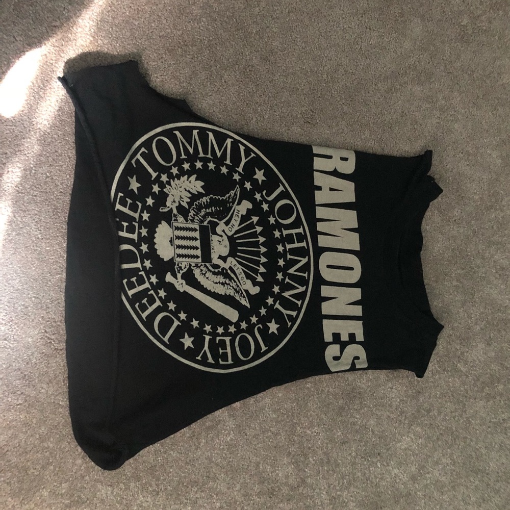 RAMONES CUT UP TANK CROP STOP